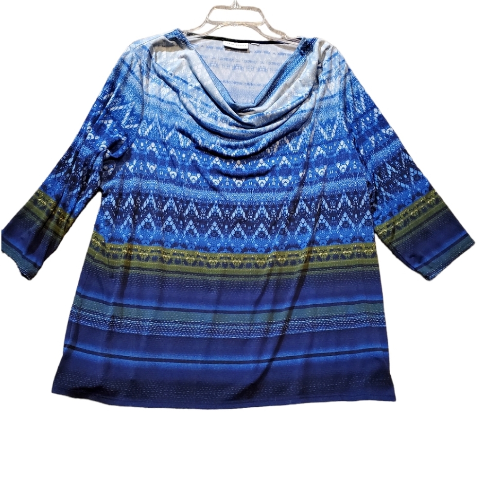 Susan Graver 3/4 Sleeve Blouse